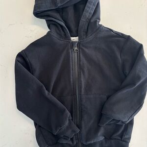 3T Miles Kids Black Hoodie Zip Up